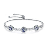 Pulseira de Olhos Gregos Azuis de Cristal Zircônia Velavue